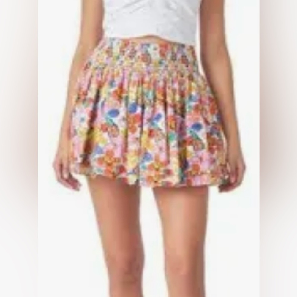 Cynthia Rowley floral mini skirt, size 14